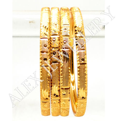 Latest Design Gold Plated Shagun Bangle