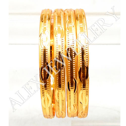 Artificial Jewellery Gold Plated Shagun Bangle