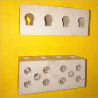 Ceramic Connector - Ceramic Material, Female/jack Type, Rectangular Shape | Durable Design, High Thermal & Electrical Insulation, Easy Installation