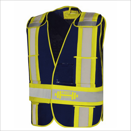 High Visibility Safety Red Mesh Vest By FIRST FITNESS INDUSTRIES