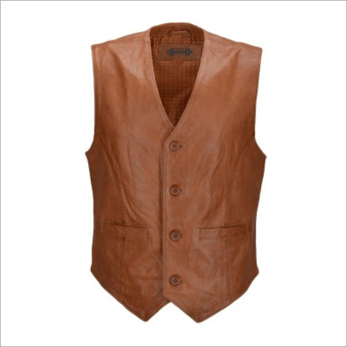 Mens Leather Vest