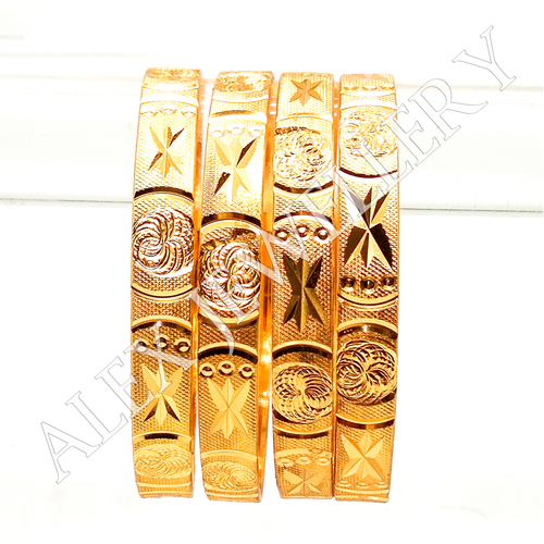 Latest Design Gold Plated Shagun Bangle
