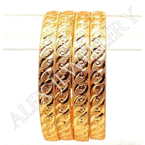 Latest Design Gold plated Shagun Bangle