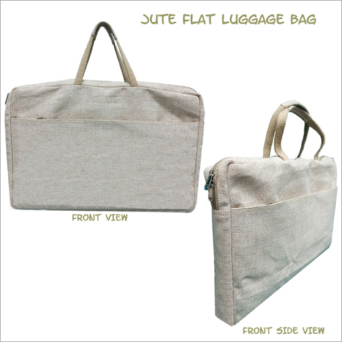 Jute Flat Luggage Bag