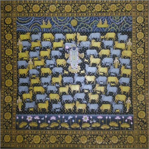 Home Decor Shrinath Ji Pichwai Cloth Painting