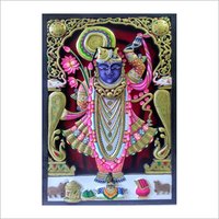 Wood Craving shreenathji Painting