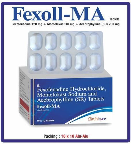 Fexofenadine+Montelukast+Acebrophylline