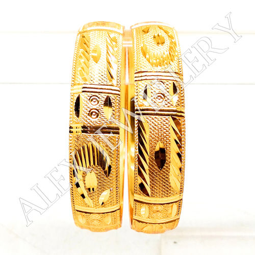 Latest Design Gold Plated Shagun Bangle