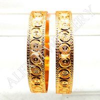 Latest Design Gold Plated Shagun Bangle