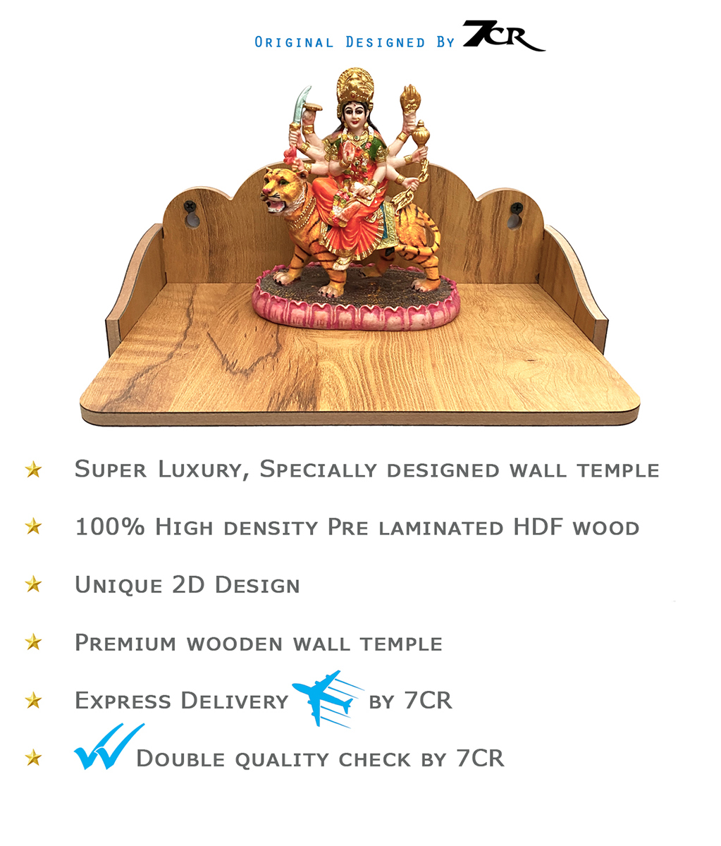 Designed Wall Wooden Temple