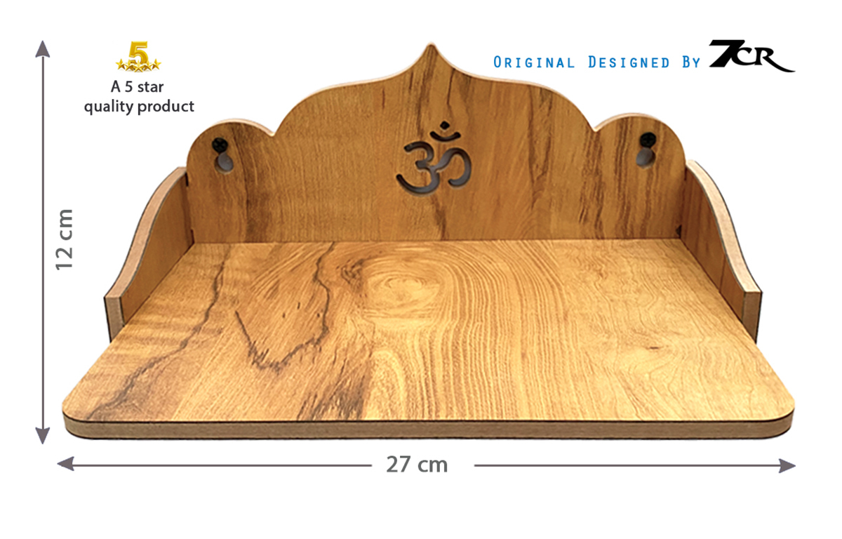 Designed Wall Wooden Temple