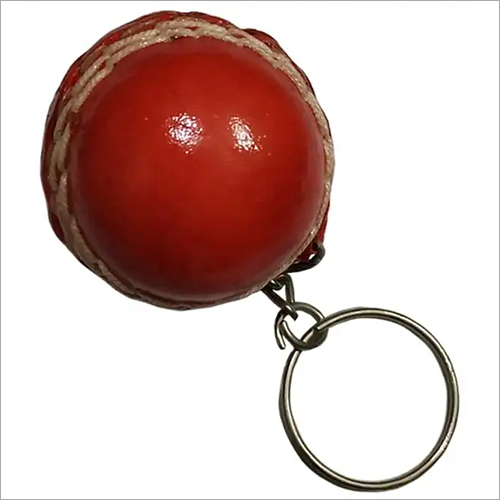 Leather Ball Key Ring 