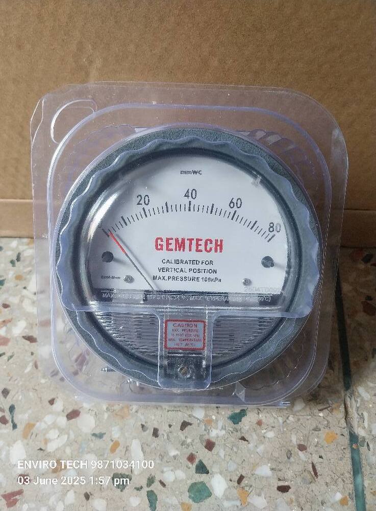 GEMTECH_INSTRUMENTS SERIES G2000 DIFFERENTIAL PRESSURE GAUGE MM OF WATER