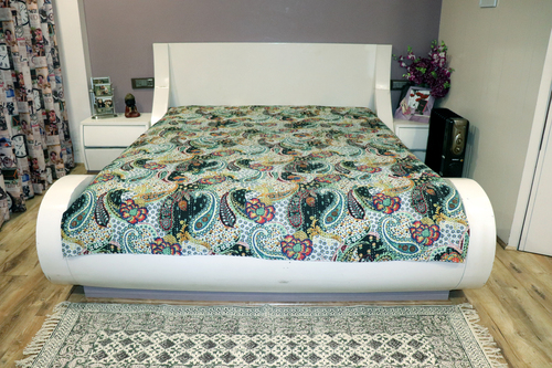 Assorted Paisly Design Kantha Bedcover