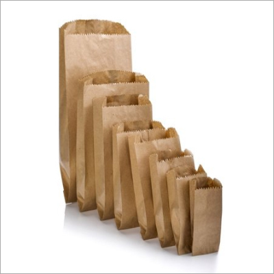 Disposable V-Shaped Brown Paper Bags Size: Standard
