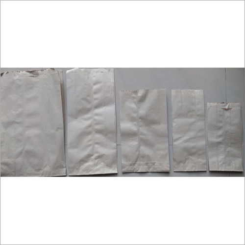 Disposable V Shaped Brown / White Paper Bags