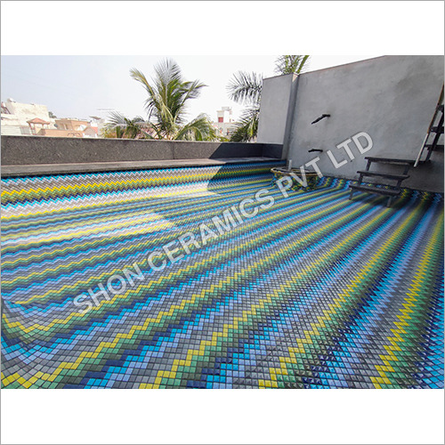 Swimming Pool Mosaic Tile - Glass, 5-8 mm Thick | Antibacterial, Durable, Acid and Alkali Resistant, Easy to Clean, Decorative Design