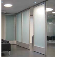 White Aluminum Glass Office Partition