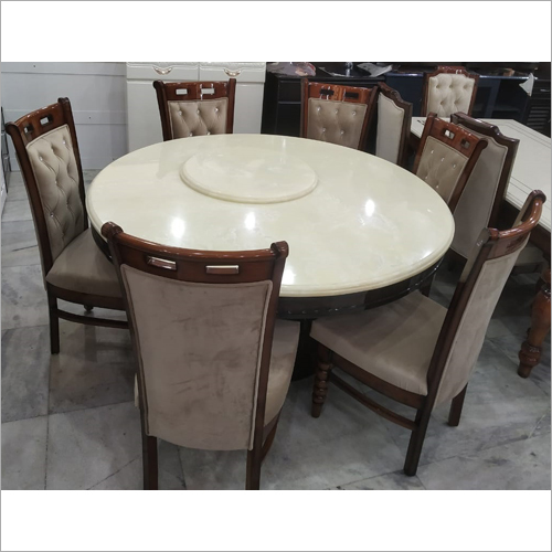 6 Seater Round Dining Table By VARDAAN FURNITURE