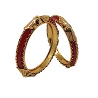 Imitation Jewellery Gold Plated Shagun Pola Bangle