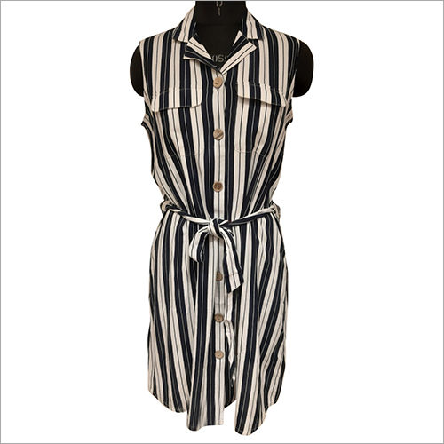 Front Button One Piece Dress