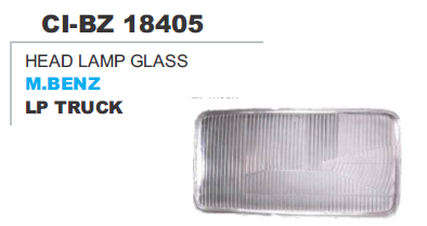 Head Lamp Glass M Benz LP Truck - Tempered Glass 150x100 mm, Clear Finish | Durable, High Impact, Easy Installation