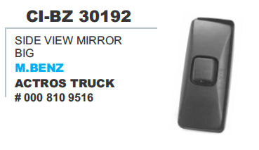 Side View Mirror Big M Benz Actros Truck