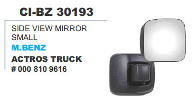 Side View Mirror Small M Benz Actros Truck