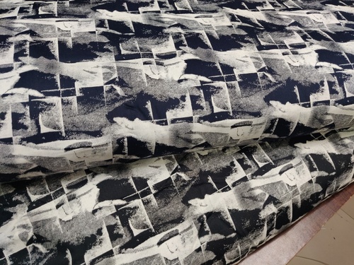 Heavy discharge printed fabric