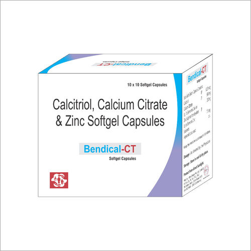 Calcitriol Calcium Citrate And Zinc Softgel Capsules Generic Drugs