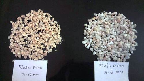 wholesale dark pink and light pink RARE marble stone crushed and water wash marble aggregate and chips for sale