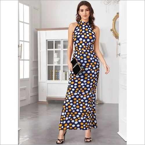 Printed Women Western Dress