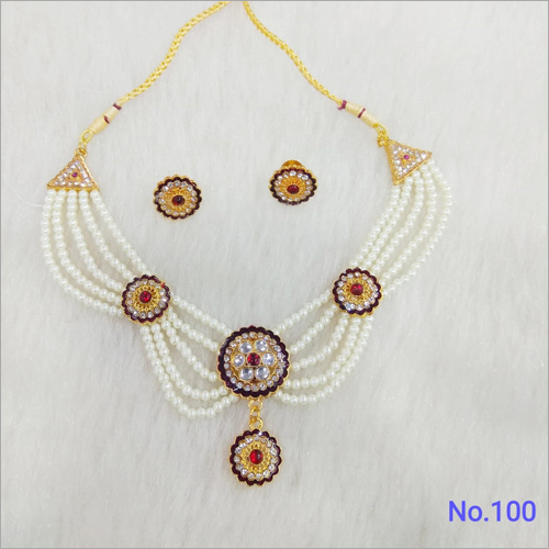 Beaded Necklace Set By OM JEWELS