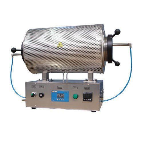 Tube Furnace - 7.5 kW, 415 V | Stainless Steel, 350mm x 40mm Dimensions, Semi-Automatic, 500-1000°C Temperature Range, 500-1500 kg Loading Capacity