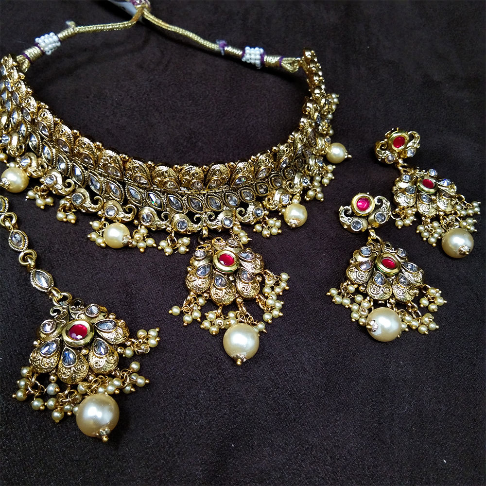 Immitation Jewellery Antique Necklace Set