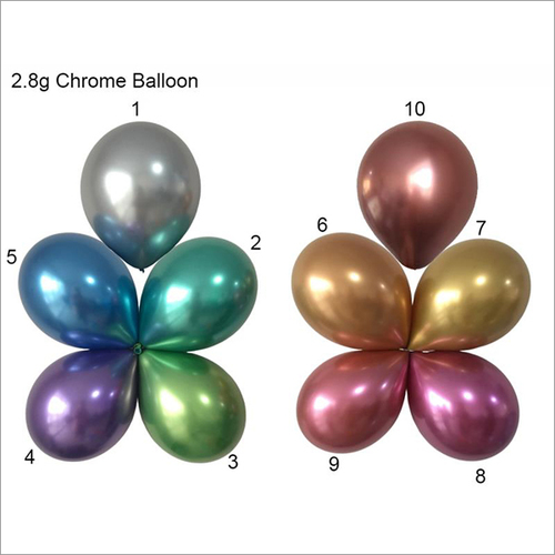 2.8 Chrome Balloons