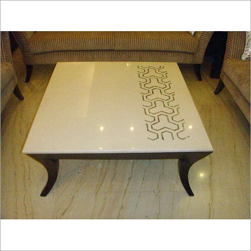 Bone Inlay Floral Design Coffee Table