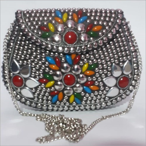 Antique Indian Ethnic Metal Clutch Bag By M/S A I HANDICRAFTS