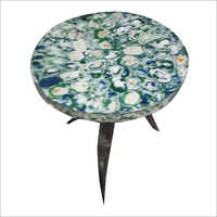 Round Resin Horn Table