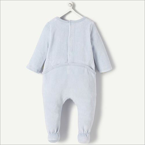 Washable Born Baby Plain Sleeping Suit