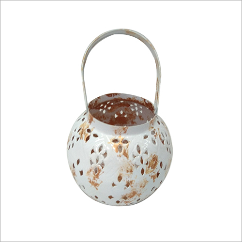 Led Rusty Finish Lantern