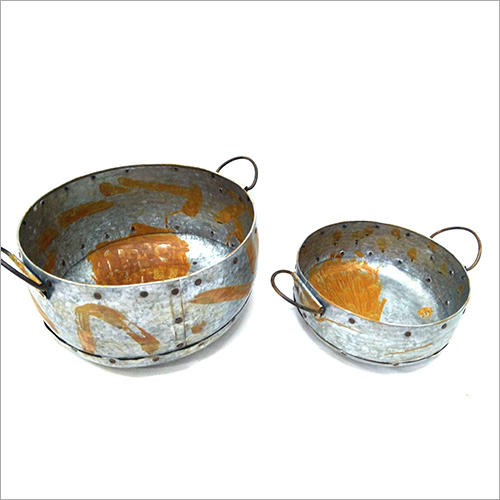 Rivited Zinc Planters Use: For Kitchen