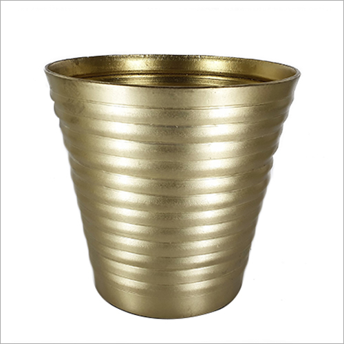 Nursery Pots Brass Fnish Iron Minimal Planter