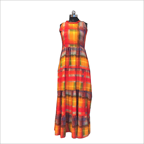 Desginer Ladies Printed Gown
