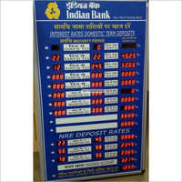 Bank Interest Rate Display Board Working Voltage: 220 V