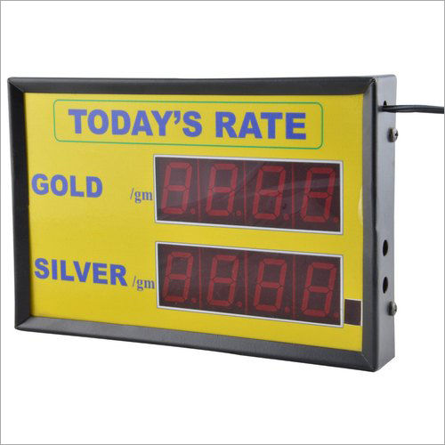 Jewellery Rate Display Board Body Material: Mild Steel