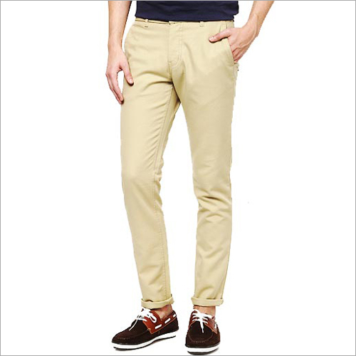 Washable Mens Cotton Casual Trousers
