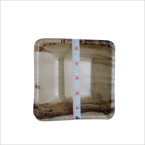 Square Areca Leaf Bowl - 6 8 10 12 Inch | Eco Friendly Natural Brown Color Smooth Edges Ideal for Dinnerware and Parties