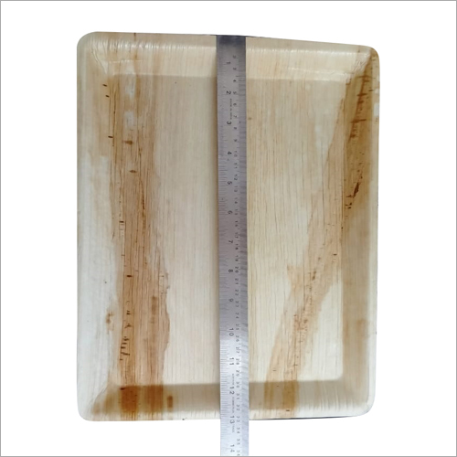 Rectangle Areca Leaf Plate - 6 & 12 Inch, Light & Dark Brown | Eco-Friendly, Compostable, Biodegradable, Non-Odorous, Durable Design