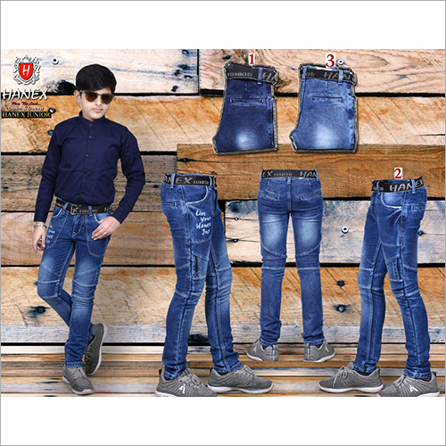 Boys Designer Denim Blue Jeans Age Group: 10-12 Years